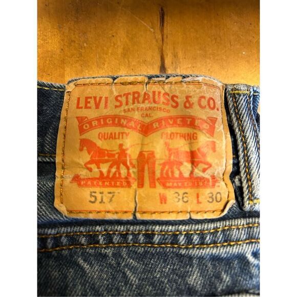 Levi's 517 Boot Cut Jeans Men's Size 36x30 (8055) - Picture 7 of 9